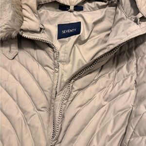 Seventy Venezia Beige Quilted Puffer Jacket